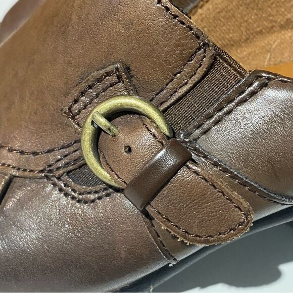 Earth Spirit Classics Leather Comfort Slip On Brown Booties Women's Size 7.5 - Picture 6 of 13